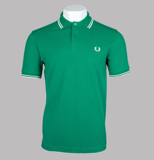 Fred Perry M3600 Polo Shirt Label Green/Ecru