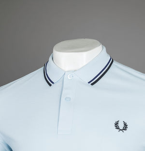Fred Perry M3600 Polo Shirt Light Ice/French Navy/Black