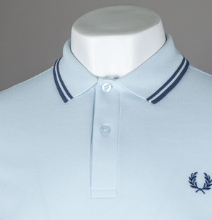 Fred Perry M3600 Polo Shirt Light Ice/Midnight Blue