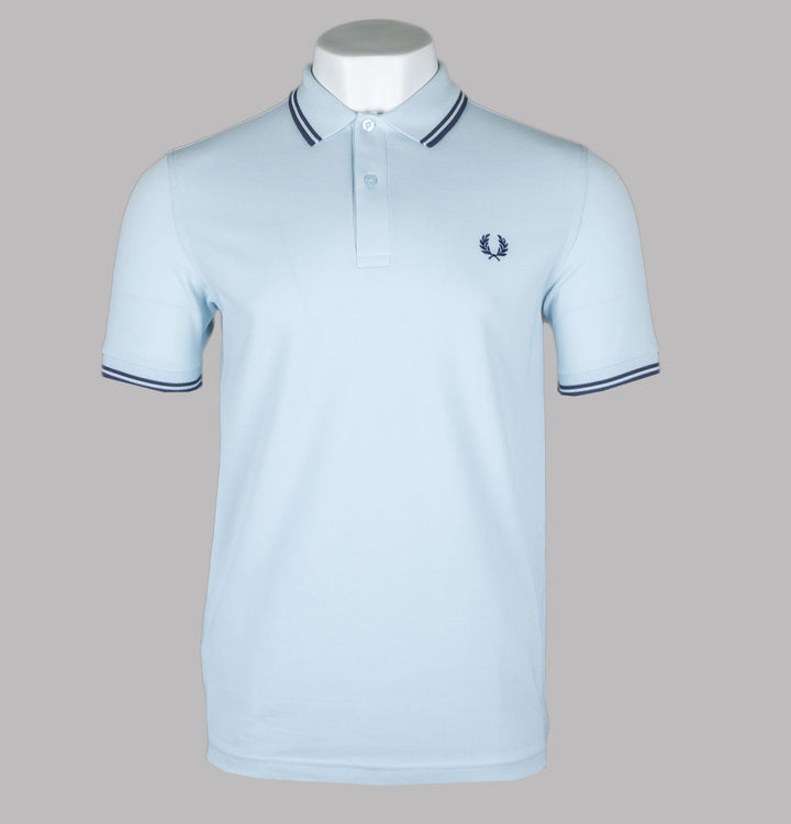 Fred Perry M3600 Polo Shirt Light Ice/Midnight Blue