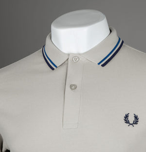 Fred Perry M3600 Polo Shirt Light Oyster/Mid Blue/French Navy