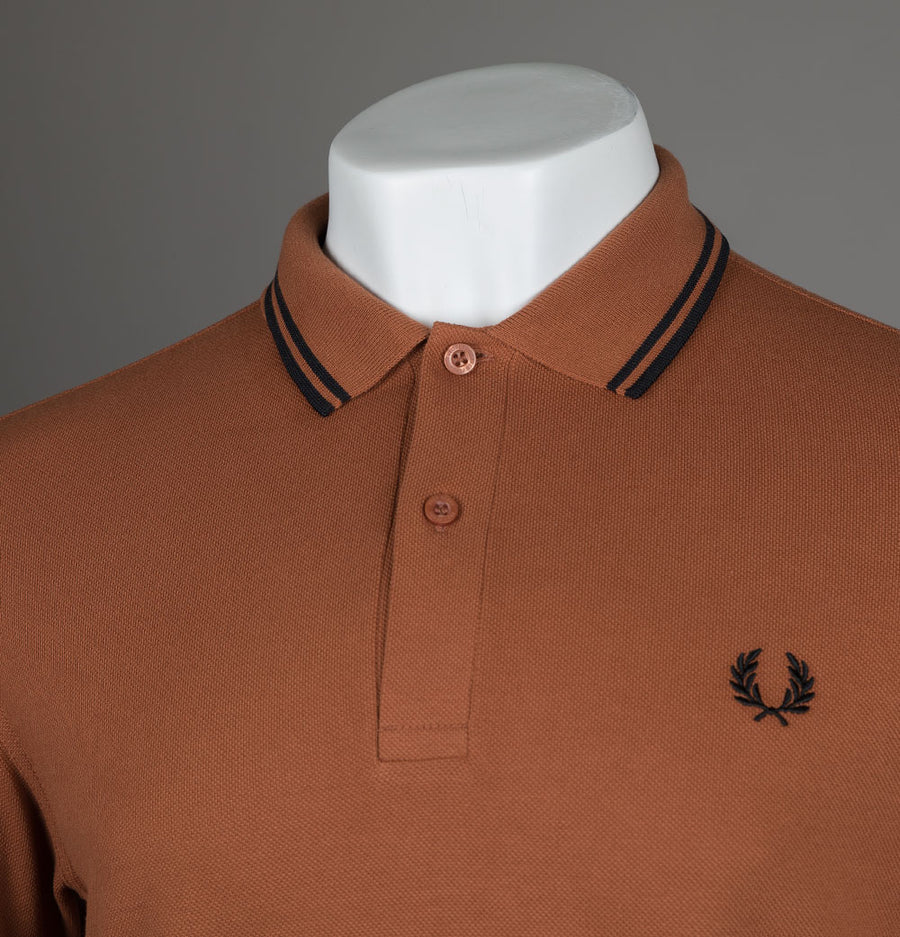 Fred Perry M3600 Polo Shirt Marmalade/Black