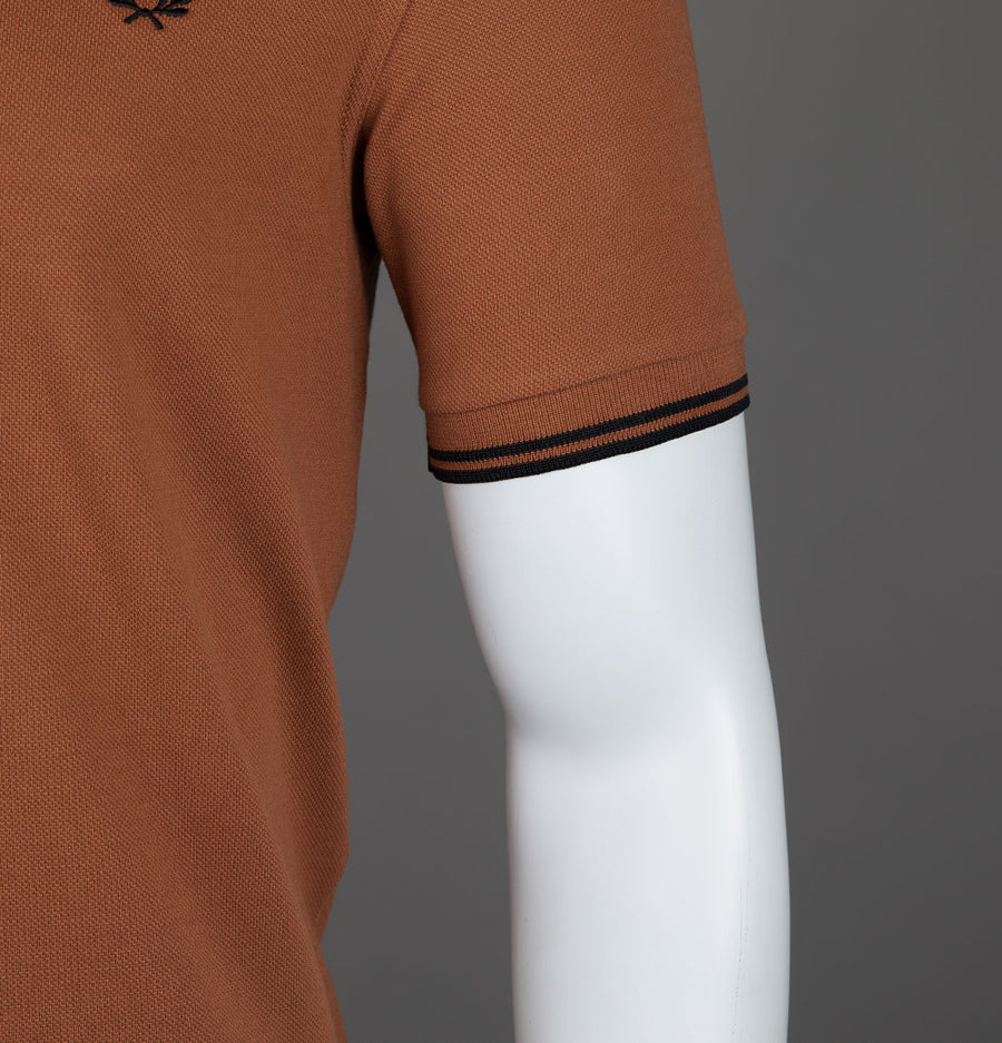 Fred Perry M3600 Polo Shirt Marmalade/Black