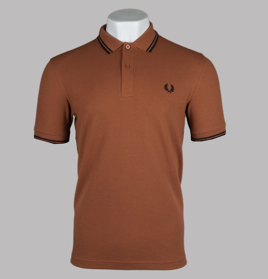 Fred Perry M3600 Polo Shirt Marmalade/Black