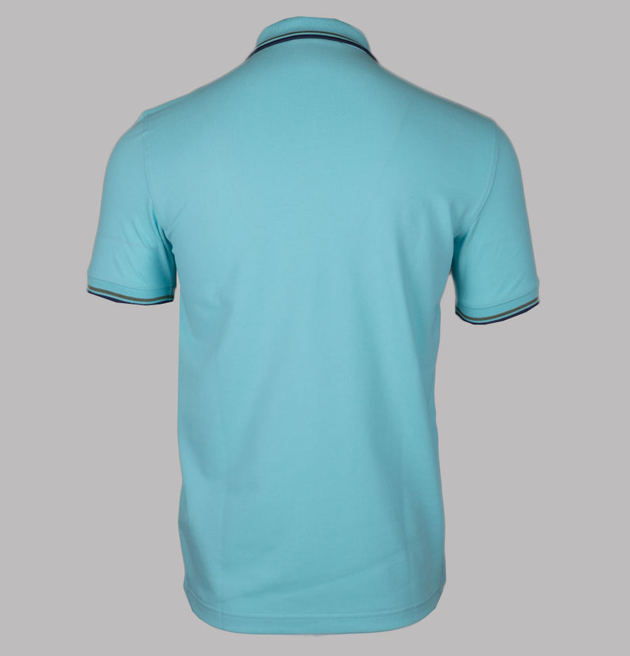 Fred Perry M3600 Polo Shirt Mint Blue/Olive Mint/French Navy