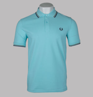 Fred Perry M3600 Polo Shirt Mint Blue/Olive Mint/French Navy
