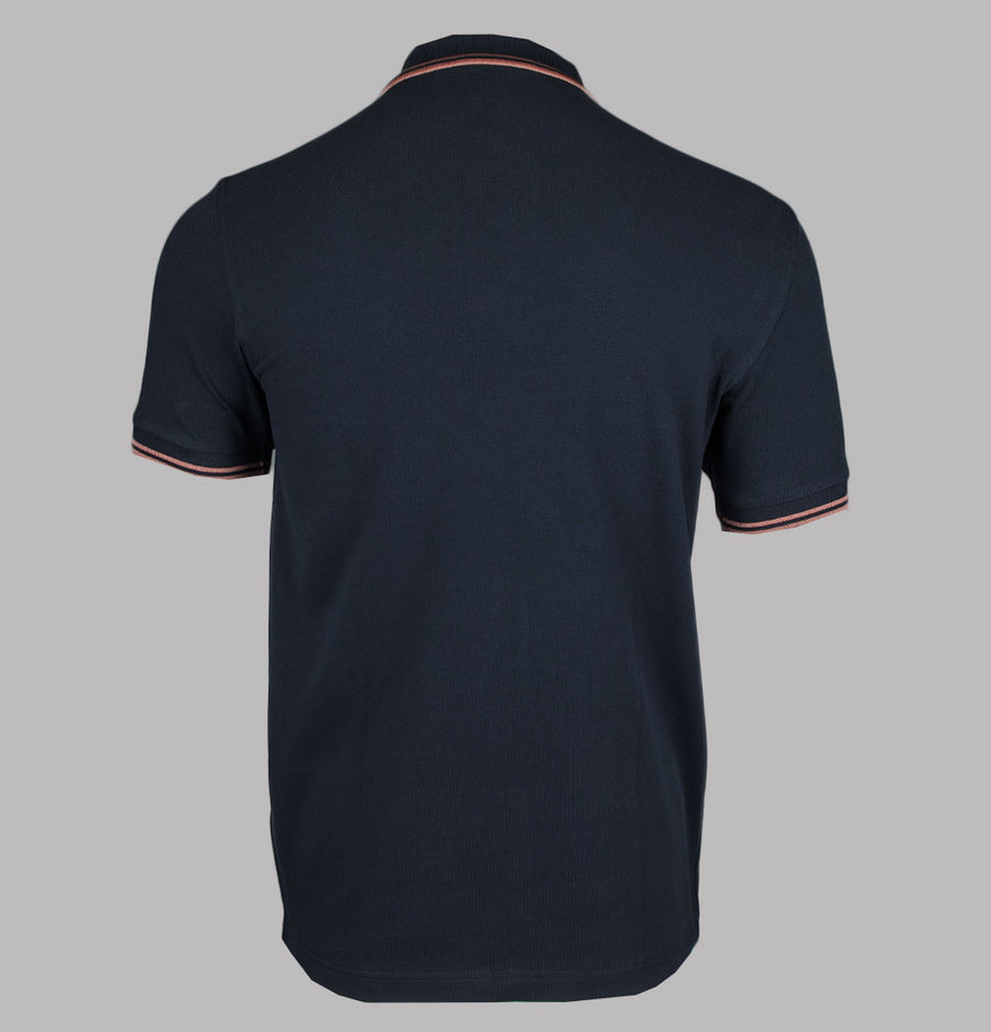 Fred Perry M3600 Polo Shirt Navy/Cinnamon