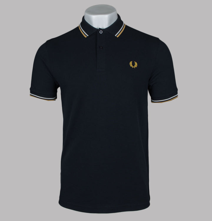 Fred Perry M3600 Polo Shirt Navy/Ecru/Honeycomb