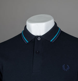 Fred Perry M3600 Polo Shirt Navy/Ocean/Dark Carbon