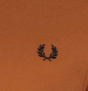 Fred Perry M3600 Polo Shirt Nut Flake/Navy/Black
