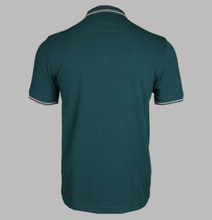 Fred Perry M3600 Polo Shirt Petrol Blue/Light Oyster