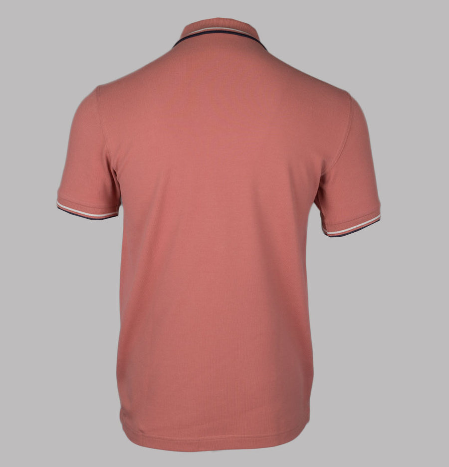 Fred Perry M3600 Polo Shirt Putty Pink/Ecru/Navy