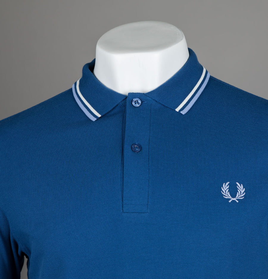 Fred Perry M3600 Polo Shirt Shaded Cobalt/Snow White/Light Smoke