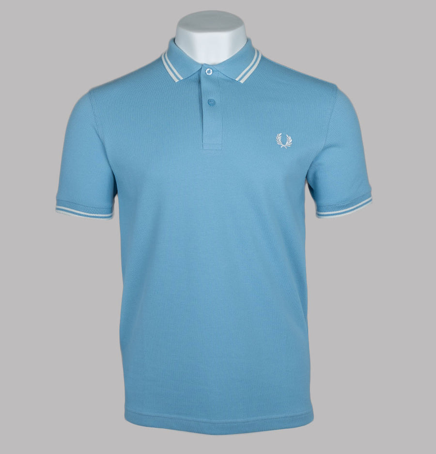 Fred Perry M3600 Polo Shirt Sky Blue/Snow White