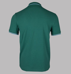 Fred Perry M3600 Polo Shirt Sport Green/Track Blue