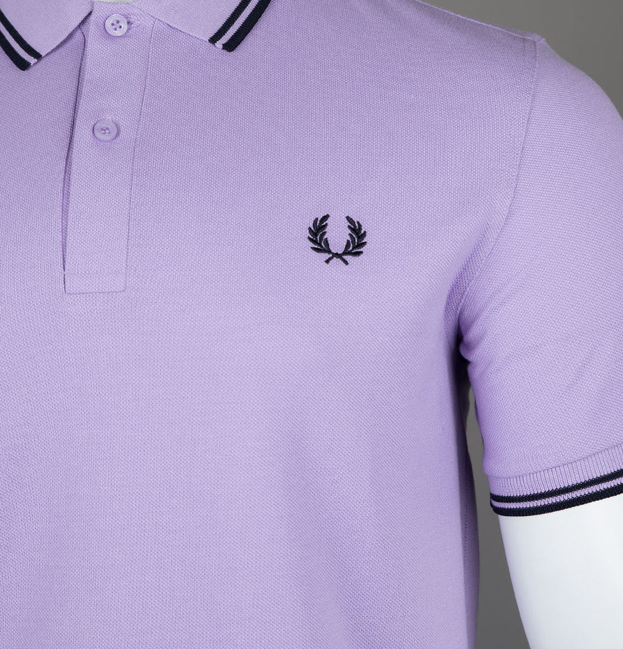 Fred Perry M3600 Polo Shirt Ultra Violet/Navy