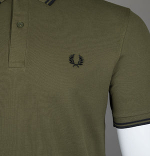 Fred Perry M3600 Polo Shirt Uniform Green/Black