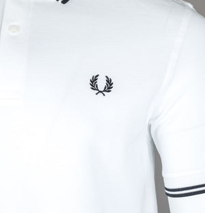 Fred Perry M3600 Polo Shirt White/Black
