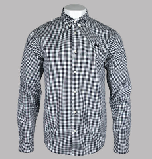Fred Perry short sleeve gingham shirt in black and white Fred Perry short sleeve gingham shirt in black and white
