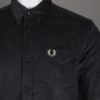 Fred Perry Needle Cord Shirt Anchor Grey