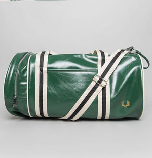 Fred Perry New Classic Barrel Bag Tartan Green/Ecru