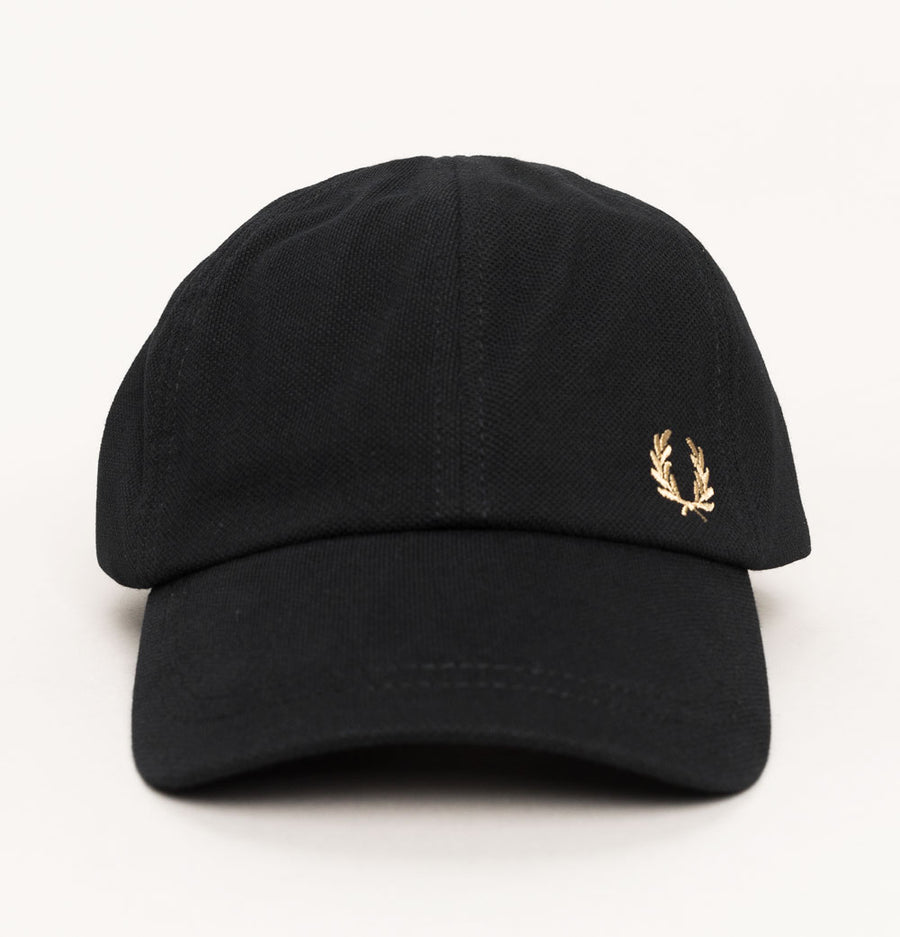 Fred Perry Pique Classic Cap Black/Warm Stone