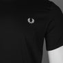 Fred Perry Ringer T-Shirt Black