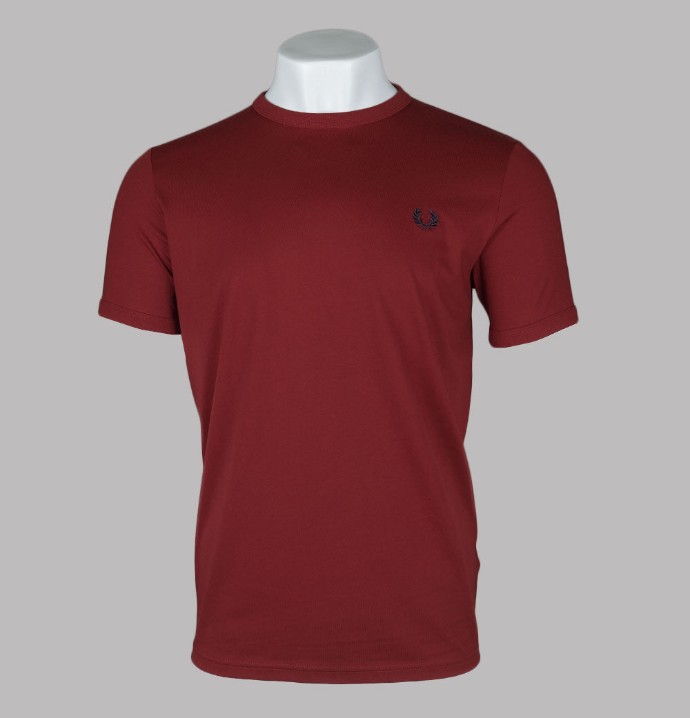 Fred Perry Ringer T-Shirt Burnt Red – Bronx Clothing