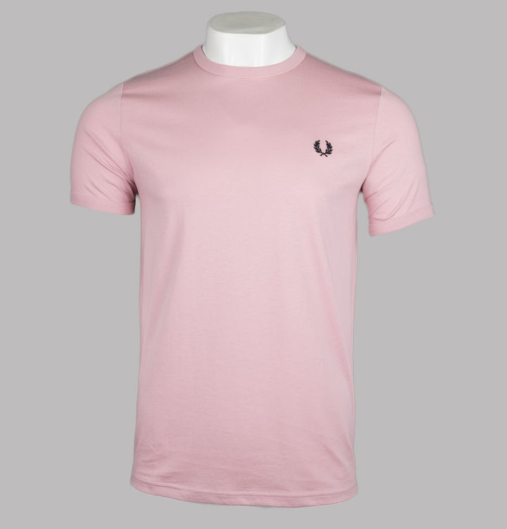 Fred Perry Ringer T-Shirt Chalky Pink