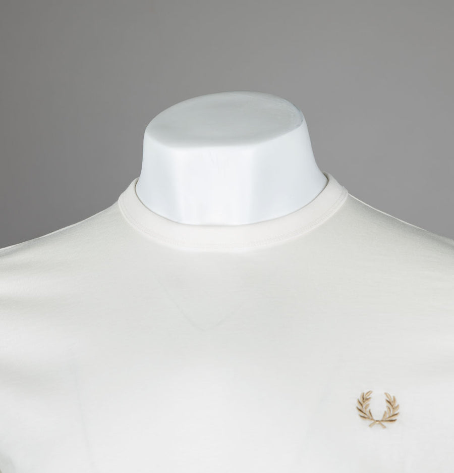 Fred Perry Ringer T-Shirt Ecru