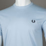 Fred Perry Ringer T-Shirt Light Smoke