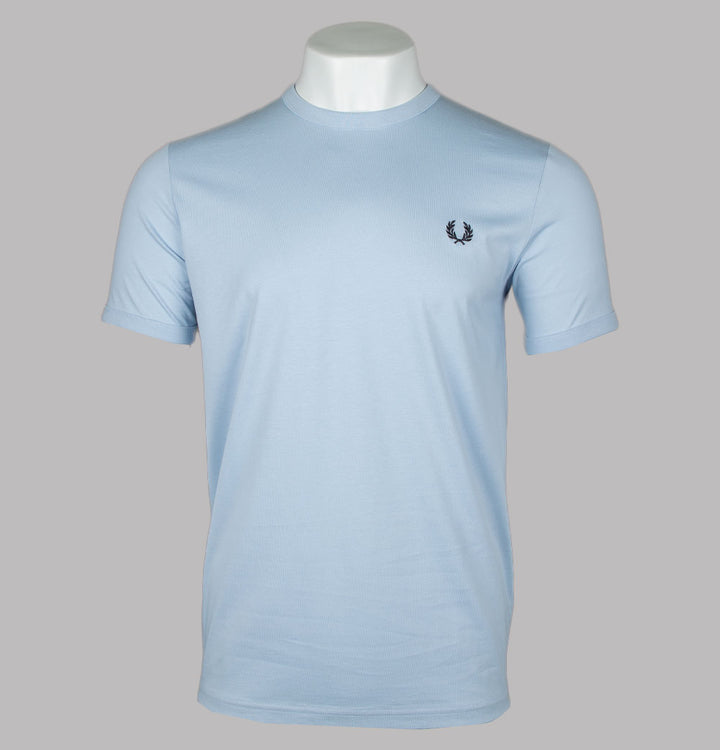 Fred Perry Ringer T-Shirt Light Smoke