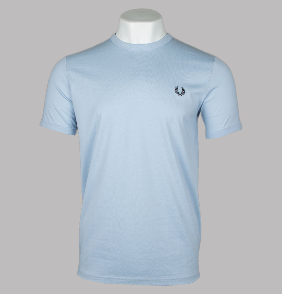 Fred Perry Ringer T-Shirt Light Smoke