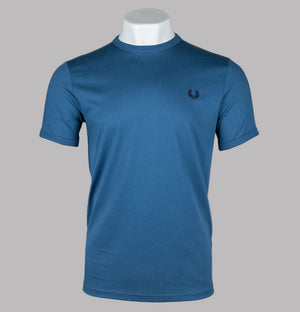 Fred Perry Ringer T-Shirt Midnight Blue