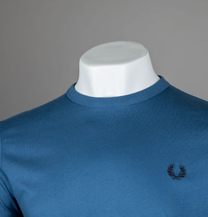 Fred Perry Ringer T-Shirt Midnight Blue