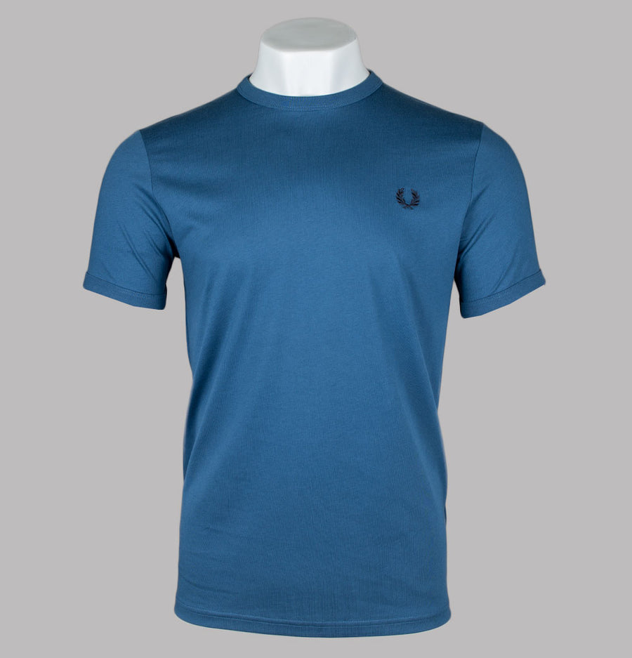 Fred Perry Ringer T-Shirt Midnight Blue