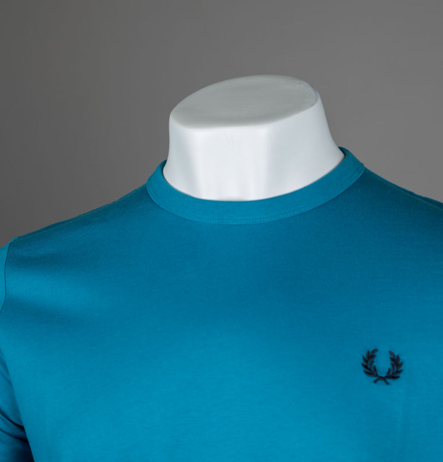 Fred Perry Ringer T-Shirt Ocean