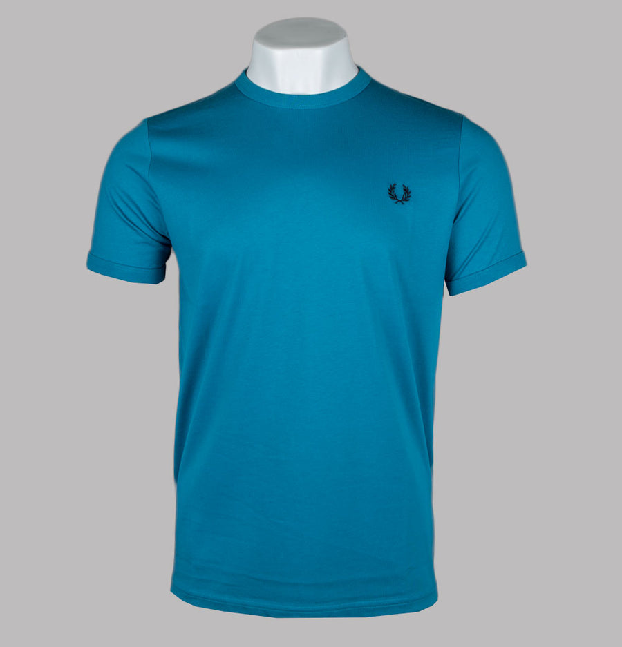 Fred Perry Ringer T-Shirt Ocean