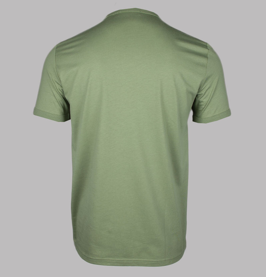 Fred Perry Ringer T-Shirt Olive Mint