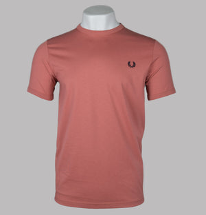 Fred Perry Ringer T-Shirt Putty Pink