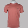Fred Perry Ringer T-Shirt Putty Pink