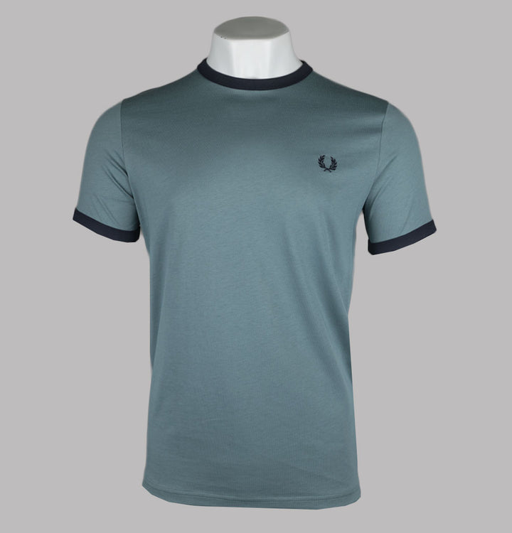 Fred Perry Ringer T-Shirt Stockport Blue/Navy
