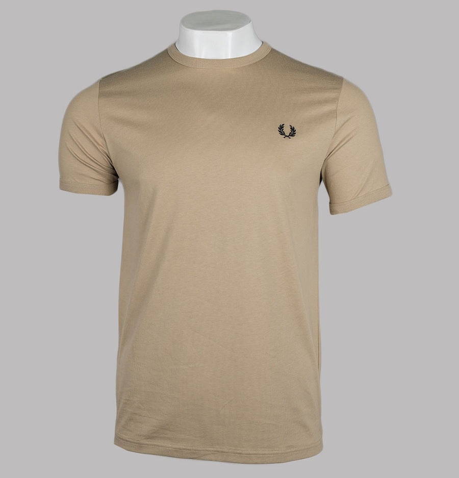 Fred Perry Ringer T-Shirt Warm Stone