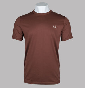 Fred Perry Ringer T-Shirt Whisky Brown