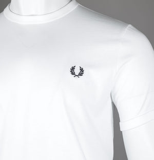 Fred Perry Ringer T-Shirt White