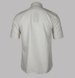 Fred Perry Short Sleeve Oxford Shirt Ecru