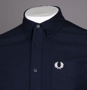 Fred Perry Short Sleeve Oxford Shirt Navy