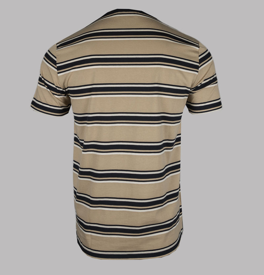 Fred Perry Stripe T-Shirt Warm Stone/Oatmeal/Black