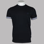 Fred Perry Striped Cuff T-Shirt Black/French Navy