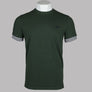 Fred Perry Striped Cuff T-Shirt Court Green